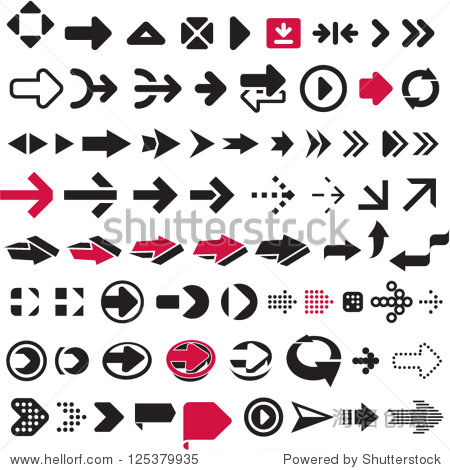 arrows set - 站酷海洛正版图片, 视频, 音乐素材交易平台