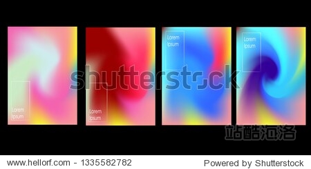 Abstract fluid 3d shapes vector trendy liquid colors background.with Modern composition vector template for brochure  leaflet  flyer  cover  catalog in A4 size