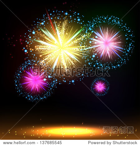 salute- vector isolated on black background