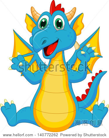 cute dragon cartoon - 站酷海洛正版图片, 视频