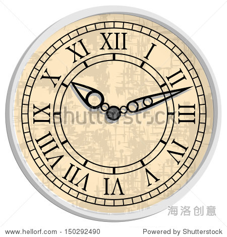 antique clock. image of clock face.
