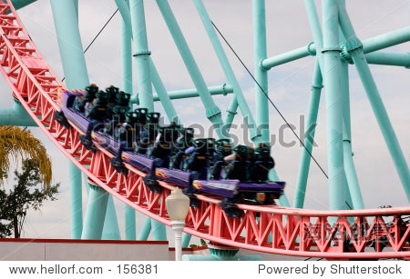 speeding roller coaster ride - 站酷海洛正版图片, 视频, 音乐素材