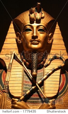 replica of king tuts death mask - 图片素材