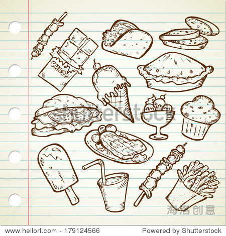 junk food doodle - 站酷海洛正版图片, 视频, 音乐素材交易平台