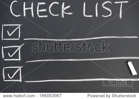 check list written on chalkboard - 图片素材 - 站酷海洛plus正版