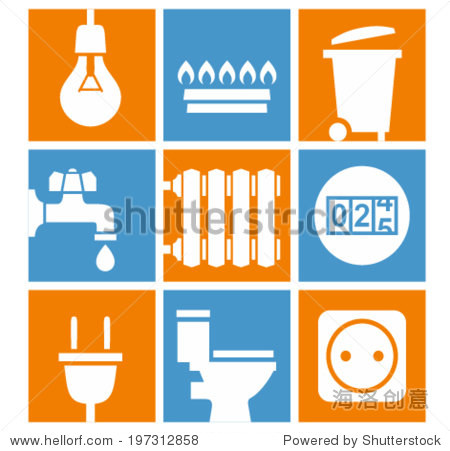utilities icons set - 站酷海洛正版图片, 视频, 音乐素材交易平台