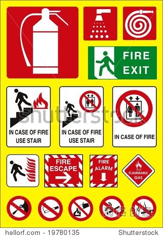 fire sign emergency - 站酷海洛正版图片, 视频
