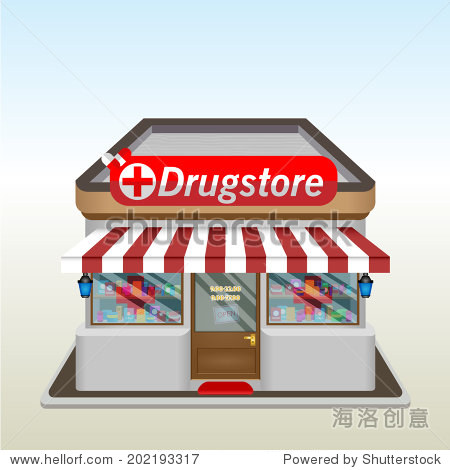 drug store icon. vector illustration. eps 10.