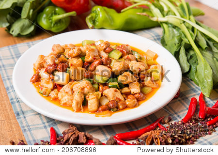 spicy diced chicken with peanuts - 图片素材 - 站酷海洛plus正版