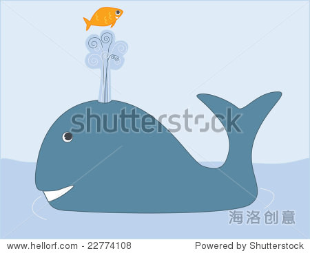 whale blasting fish out of blow hole.