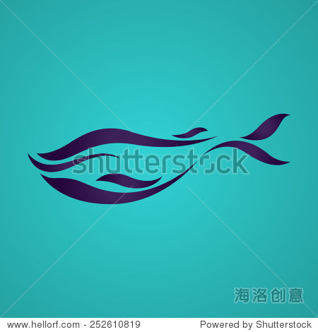 鲸鱼标志矢量 - 动物/野生生物,符号/标志 - 站酷海洛创意正版图片