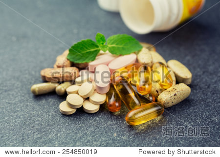group of different vitamins and pills - 站酷海洛正版图片, 视频