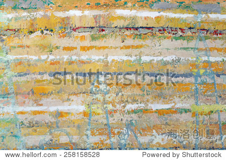 macro artists palette, texture mixed oil paints in different