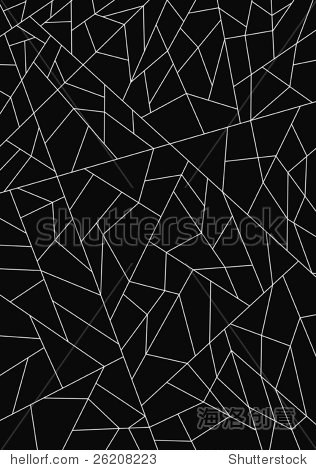 black background with a net of fine white lines - 图片素材