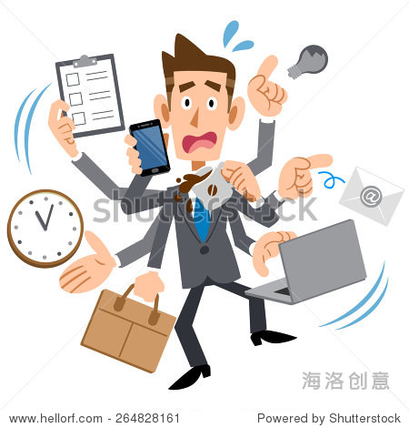 busy too young businessman - 站酷海洛正版图片, 视频, 音乐素材