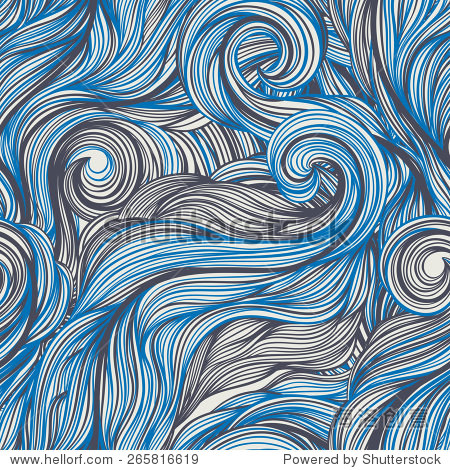 seamless wallpaper with blue and gray abstract pattern