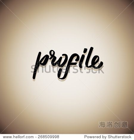 profile handmade crafted words hand lettering, title handmade