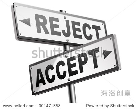 accept reject approve or decline and refuse offer proposal or