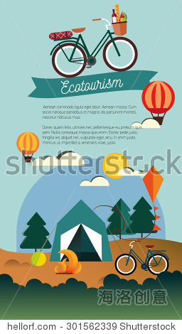 hillshikingroutecampingsummerlandscapeecotourismgreententcicle