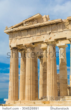 parthenon temple in acropolis, athens, greece - 图片素材 - 站酷