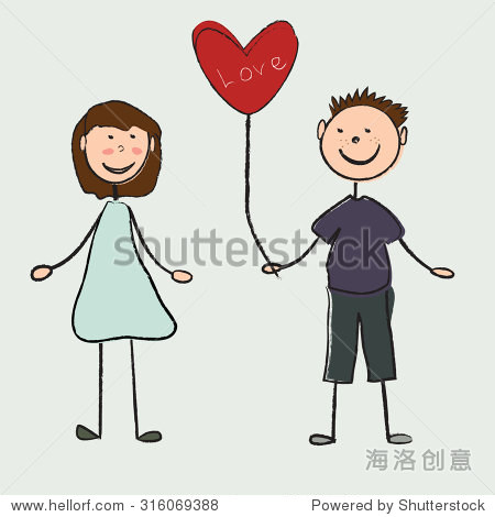 love between the woman and the man-站酷海洛正版