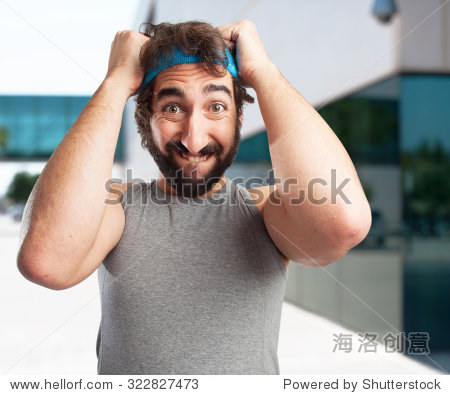 scared sport man stressed - 图片素材 - 站酷海洛plus正版图片