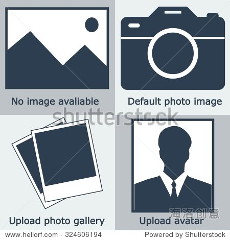 No Image Or Photo Available Icon Dark Blue Profile Blank Picture