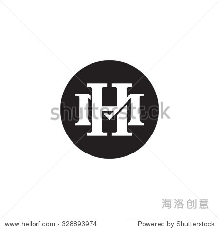 lettermandhmonogramcirclelogo
