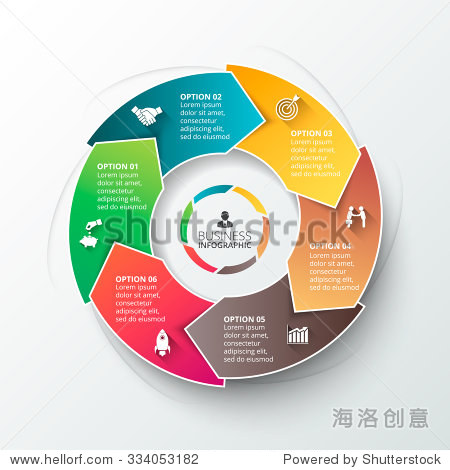 vector circle element for infographic.