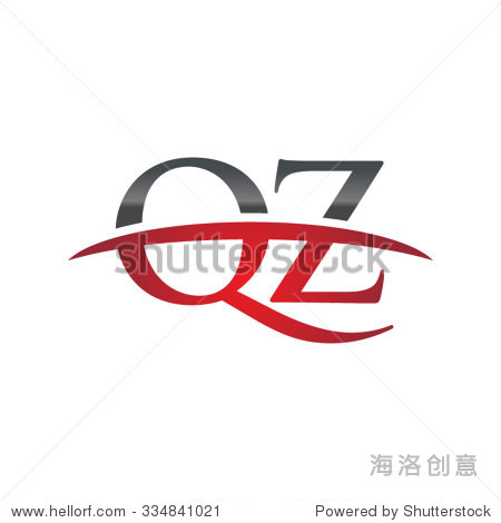 qz initial company red swoosh logo