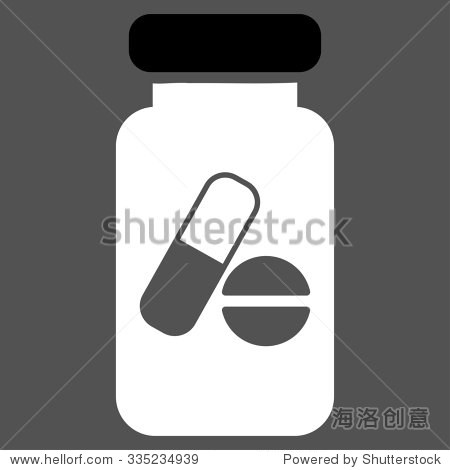 drugs phial glyph icon.