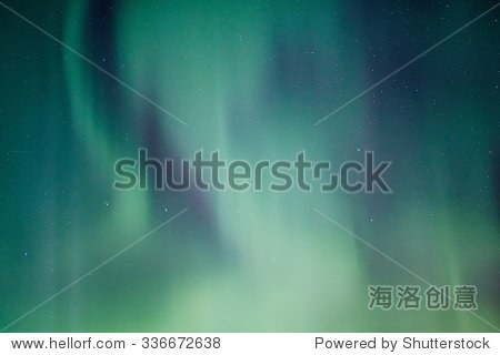 vibrant colors of the northern lights (aurora borealis) dancing