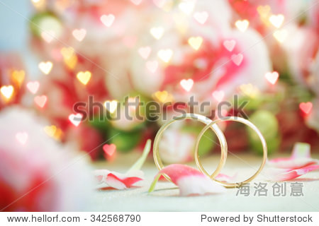 wedding ring against flower background - 图片素材 - 站酷海洛plus