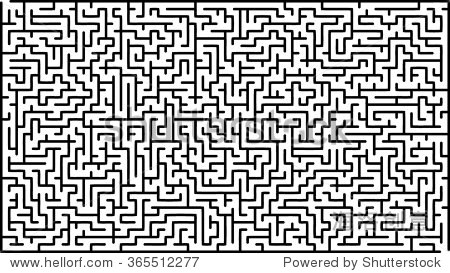 abstract vector maze of high complexity