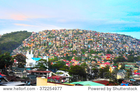 baguio city at dusk luzon island philippines