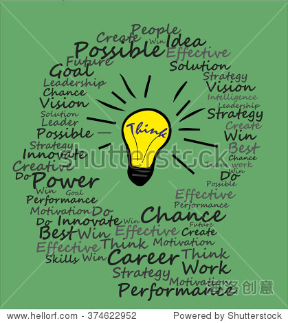 thinking person with lightbulb idea. idea and creative concept