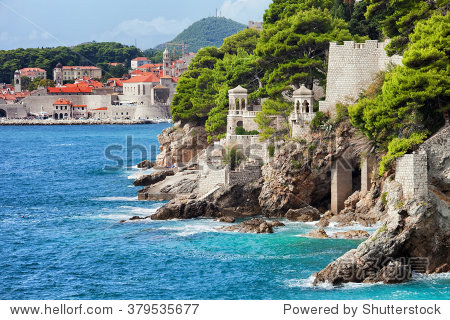 adriatic sea coastline in dubrovnik, dalmatia, croatia - 站酷