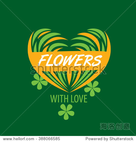 abstract floral design logo, plant vector illustration - 图片