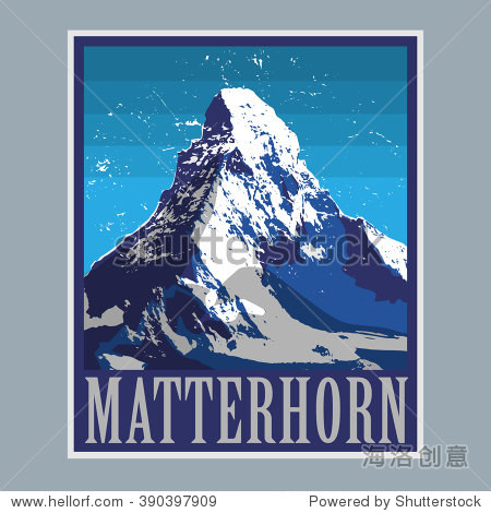 Mount Matterhorn (Monte Cervino) - peak in the