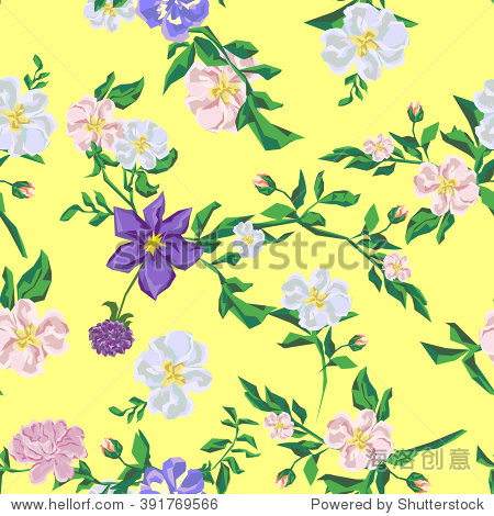 floral pattern. seamless.