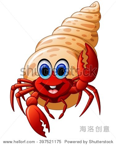 cartoon hermit crab