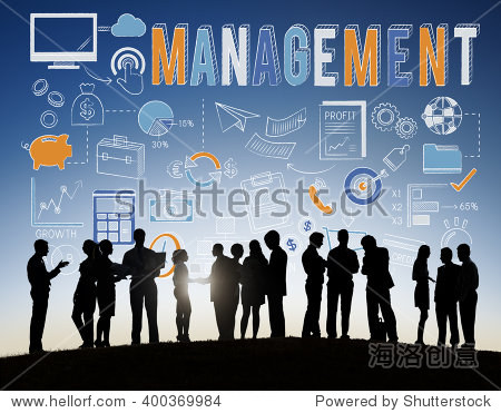 management manager controlling leadership concept