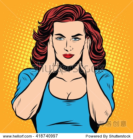 girl ears closed silence - 图片素材 - 站酷海洛plus正版图片, 视频