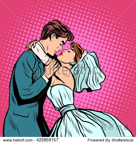 pair of bride and groom first kiss - 图片素材 - 站酷海洛plus正版