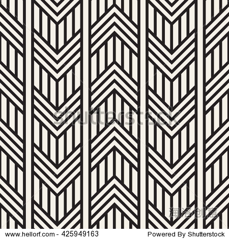 rhythmic zigzag structure.