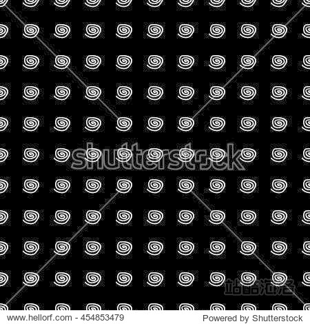 cute vector black and white spiral pattern.