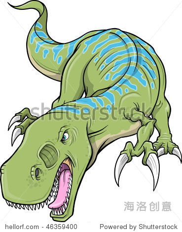 tyrannosaurus dinosaur vector illustration