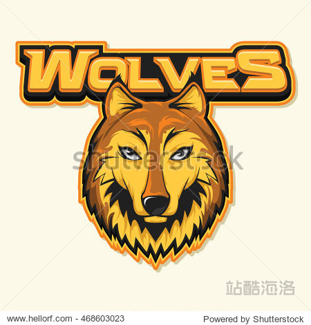 wolf logo illustration design