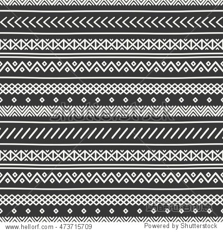 tribal hand drawn line geometric mexican ethnic seamless pattern. border. wrapping paper. doodles. vintage tiling. handmade nati