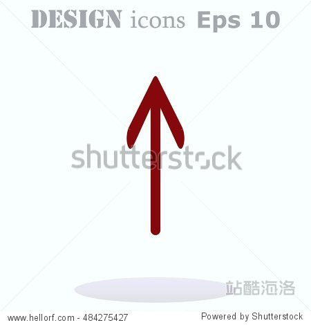 arrow indicates the direction icon, vector illustration